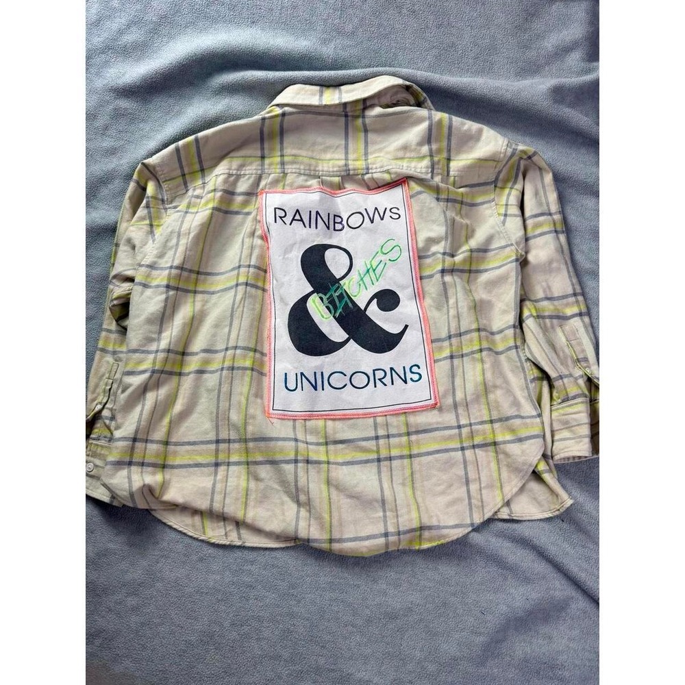 April 25th Flannels Upcycled Levis La Punk Grunge Layer‎